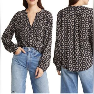 Treasure & Bond long sleeved Peasant Blouse, size Small